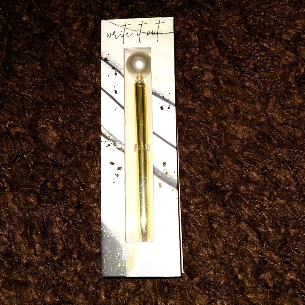 Saks Fifth Avenue Pearl Decorated Pen